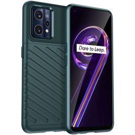 Mobigear Groove Realme 9 Pro Plus Hoesje Flexibel TPU Backcover - Groen