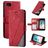 Mobigear Rhombus iPhone SE (2022) Hoesje Bookcase Portemonnee - Rood