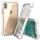 Mobigear Full Bumper iPhone XS Hoesje Hardcase Backcover Shockproof - Wit / Transparant