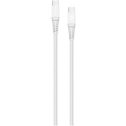 Mobilize Strong Nylon USB-C naar USB-C Kabel 2 Meter - Wit