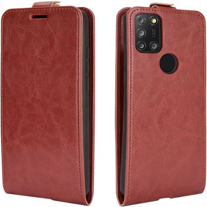 Mobigear Alcatel 3X (2020) Hoesje Flipcase - Bruin