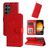 Mobigear Sunflower Samsung Galaxy S24 Ultra Hoesje Bookcase Portemonnee - Rood