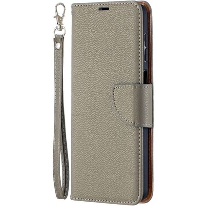 Mobigear Excellent Samsung Galaxy A12 Hoesje Bookcase Portemonnee - Grijs