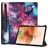 Mobigear Tri-Fold Gel Samsung Galaxy Tab S7 FE Hoes TPU,Kunstleer Bookcase + Stylus Houder - Milky Way