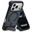 Mobiparts Hardcover iPhone 17 Pro MagSafe Hoesje Hardcase Backcover met Standaard - Satin Black