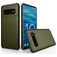 Mobigear Card Samsung Galaxy S10 Plus Hoesje Hardcase Backcover Shockproof met Pasjeshouder - Legergroen