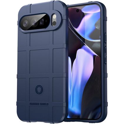 Mobigear Rugged Shield Google Pixel 10 Pro XL Hoesje Flexibel TPU Backcover Shockproof - Blauw