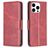 Mobigear Excellent iPhone 16 Pro Hoesje Bookcase Portemonnee - Rood
