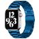 Mobigear Antwerp Stalen Apple Watch Bandje Vouwsluiting - 42/41/40/38 mm - Blauw
