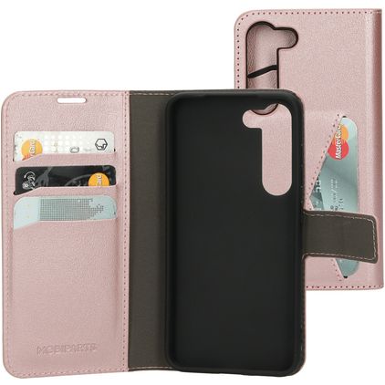 Mobiparts Classic Wallet Samsung Galaxy S23 Hoesje Bookcase Portemonnee - Roze