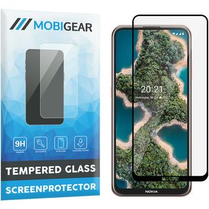 Mobigear Premium Nokia X20 Glazen Screenprotector - Case Friendly - Zwart