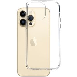 Mobiparts Classic Doorzichtig iPhone 14 Pro Max Hoesje Flexibel TPU Backcover - Transparant