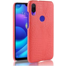 Mobigear Croco Xiaomi Redmi Note 7 Hoesje Hardcase Backcover - Rood