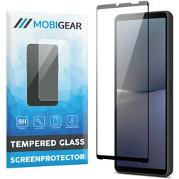 Mobigear Premium Sony Xperia 10 V Glazen Screenprotector - Case Friendly - Zwart