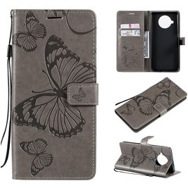 Mobigear Butterfly Xiaomi Mi 10T Lite Hoesje Bookcase Portemonnee - Grijs