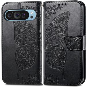 Mobigear Butterfly Google Pixel 10 Pro XL Hoesje Bookcase Portemonnee - Zwart