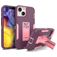 Mobigear Heavy Armor Stand iPhone 14 Plus Hoesje Hardcase Backcover Shockproof met Standaard - Paars