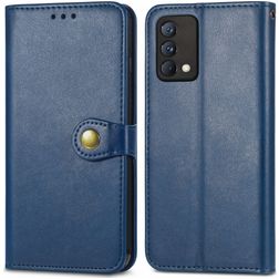 Mobigear Snap Button Realme GT Master Edition Hoesje Bookcase Portemonnee - Blauw