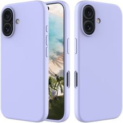 Mobigear Rubber Touch iPhone 16 Siliconen Hoesje Backcover - Paars