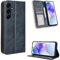 Mobigear Sensation Samsung Galaxy A35 Hoesje Bookcase Portemonnee - Blauw