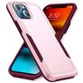 Mobigear Heavy Armor iPhone 14 Hoesje Hardcase Backcover Shockproof - Roze / Paars