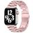 Mobigear Antwerp Stalen Apple Watch Bandje Vouwsluiting - 49/46/45/44 mm - Roze