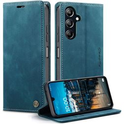 CaseMe 013 Samsung Galaxy A16 Hoesje Bookcase Portemonnee - Blauw