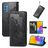 Mobigear Mandala Samsung Galaxy M52 Hoesje Bookcase Portemonnee - Zwart