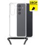 My Style Loop Doorzichtig Samsung Galaxy S25 FE Flexibel TPU Hoesje met koord - Transparant
