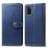 Mobigear Snap Button Samsung Galaxy A41 Hoesje Bookcase Portemonnee - Blauw