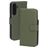 Mobiparts Samsung Galaxy A55 Hoesje Echt Leer Bookcase Portemonnee - Groen