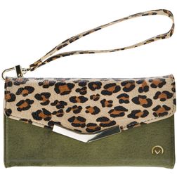 Mobilize Gelly iPhone 13 Mini Hoesje Uitneembare 2in1 Clutch - Green Leopard