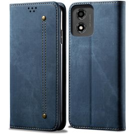 Mobigear Ranch Motorola Moto E14 Hoesje Bookcase Portemonnee - Blauw