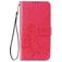 Mobigear Clover OPPO Reno 4 Hoesje Bookcase Portemonnee - Magenta