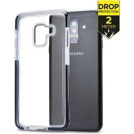 Mobilize Shatterproof Samsung Galaxy A8 (2018) Hoesje Hardcase Backcover Shockproof - Transparant / Zwart