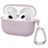 Mobigear Classic Apple AirPods 3 Hoesje Flexibel Siliconen - Paars