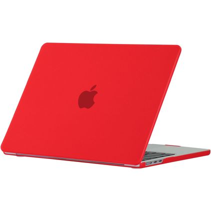 Mobigear Matte MacBook Air 13 Inch (2022-2026) Hoes Hardshell Laptopcover MacBook Case - Rood - Model A2681 / A3113 / A3240 / A3449
