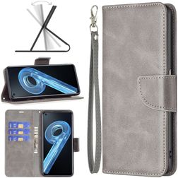 Mobigear Excellent OPPO A96 Hoesje Bookcase Portemonnee - Grijs