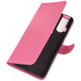 Mobigear Classic Motorola One Hyper Hoesje Bookcase Portemonnee - Magenta