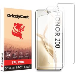 GrizzlyCoat HONOR 200 Hydrogel TPU Screenprotector - Case Friendly (2-Pack)