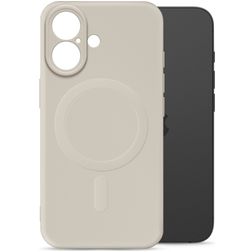 My Style Protective Flex iPhone 16 MagSafe Hoesje Flexibel TPU Backcover - Antique White