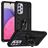 Mobigear Armor Ring Samsung Galaxy A33 Hoesje Hardcase Backcover Shockproof met Ringhouder - Zwart