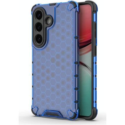 Mobigear Honeycomb Samsung Galaxy S26 Hoesje Hardcase Backcover Shockproof - Blauw