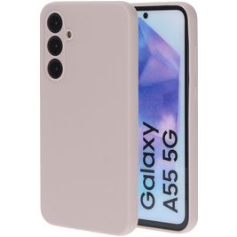 Mobiparts Samsung Galaxy A55 Siliconen Hoesje Backcover - Soft Salmon Mobiparts Samsung Galaxy A55 Siliconen Hoesje Backcover - Soft Salmon