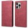 Mobigear Wallet iPhone 16 Pro Hoesje Bookcase Portemonnee - Rood