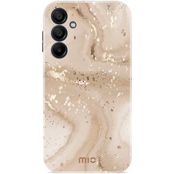 MIO Samsung Galaxy A15 MagSafe Hoesje Hardcase Backcover - Gold Marble