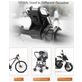 Mobigear Silicone Telefoonhouder Fiets Fietsstuur Bevestiging Klem Universeel (max 15 cm x 8 cm) - Zwart