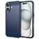 Mobigear Brushed Slim iPhone 16 Plus Hoesje Flexibel TPU Backcover - Blauw