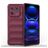 Mobigear Bumpy Xiaomi 13 Pro Hoesje Flexibel TPU Backcover - Bordeaux Rood