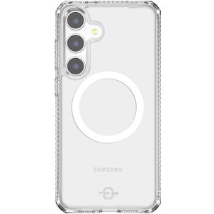 ITSKINS Level 2 HybridMagClear R Doorzichtig Samsung Galaxy S25 MagSafe Hoesje Hardcase Backcover Shockproof - Transparant